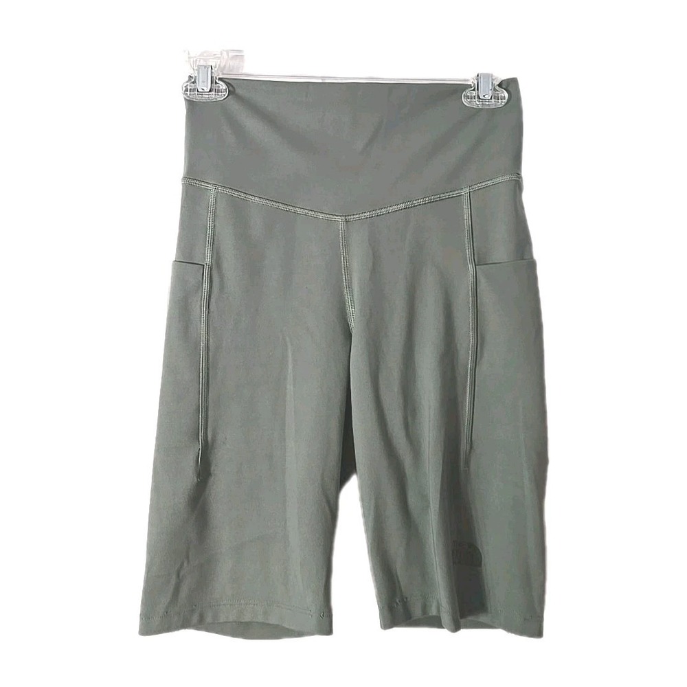 The North Face Womans Athletic Shorts Size M Light Camo Green